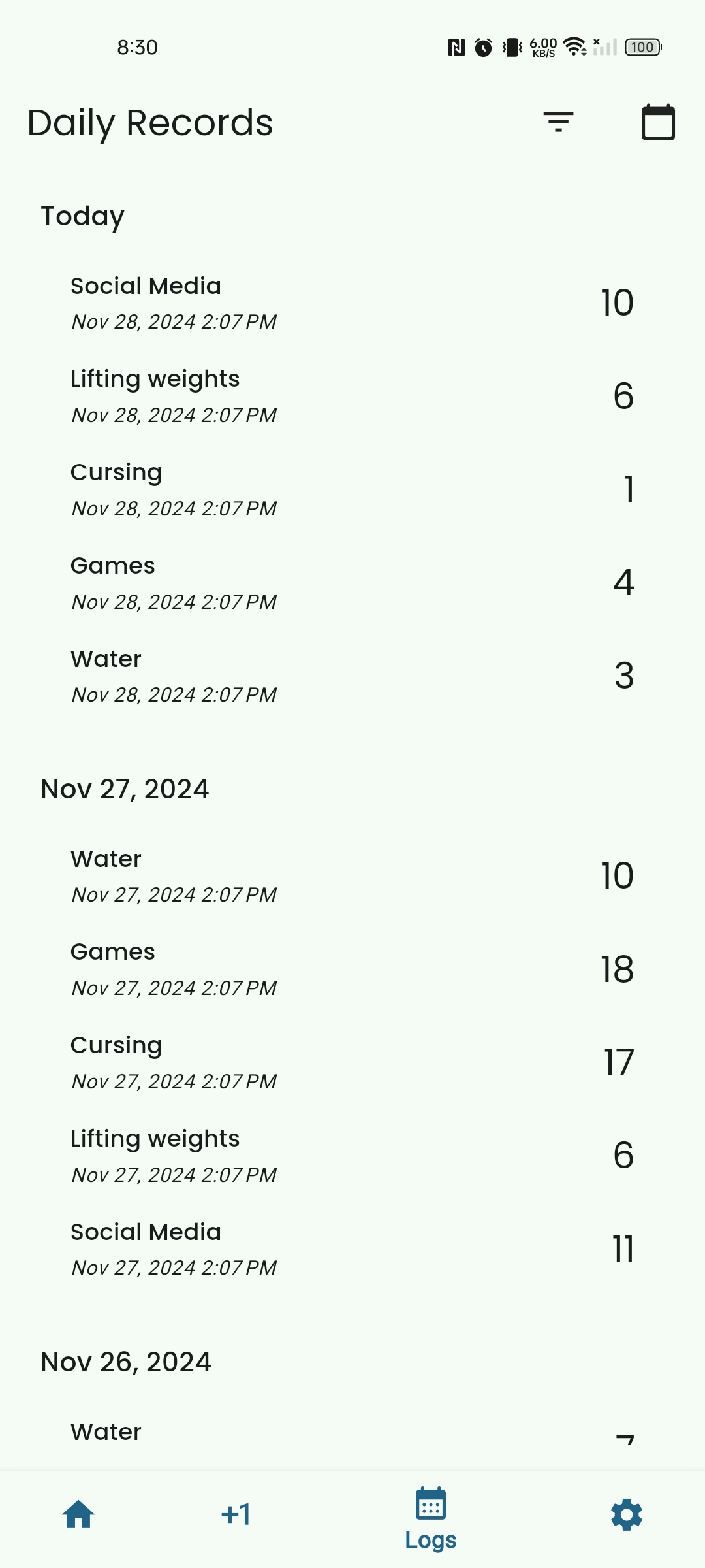 images/yact/screenshots/Daily Records Page.jpg